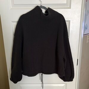 Old Navy Cozy Charcoal Sherpa Pullover